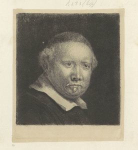 Ritratto del maestro di scrittura Lieven Willemsz. van Coppenol: grande lastra da Rembrandt van Rijn