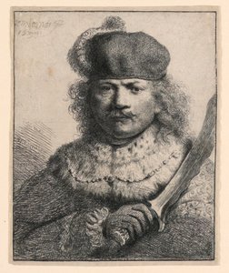 Rembrandt con sciabola alzata