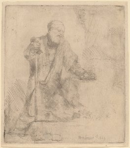 San Pietro in penitenza da Rembrandt van Rijn
