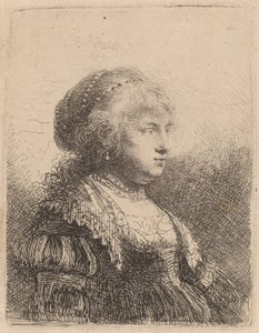 Saskia con Perle nei Capelli, 1634 da Rembrandt van Rijn