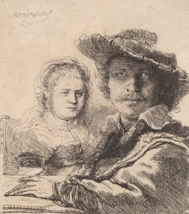 Autoritratto con Saskia, 1636 da Rembrandt van Rijn