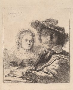 Autoritratto con Saskia, 1636 da Rembrandt van Rijn