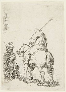 Soldato a cavallo da Rembrandt van Rijn