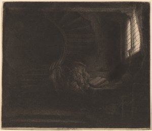 San Girolamo in una Camera Oscura da Rembrandt van Rijn