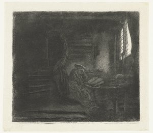 San Girolamo in una camera oscura da Rembrandt van Rijn