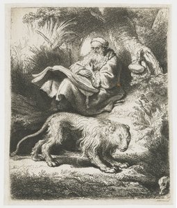 San Girolamo che legge da Rembrandt van Rijn