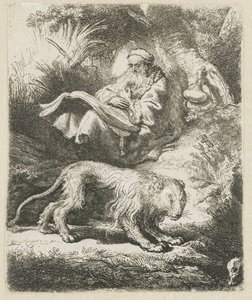 San Girolamo che legge da Rembrandt van Rijn