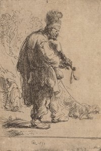 Il violinista cieco, 1631 da Rembrandt van Rijn