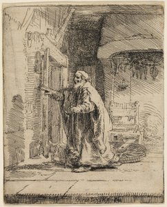 La Cecità di Tobia: La Lastra Maggiore da Rembrandt van Rijn