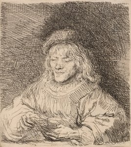 Il giocatore di carte, 1641 da Rembrandt van Rijn