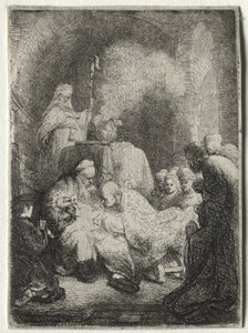 La Circoncisione: Piccola Lastra da Rembrandt van Rijn