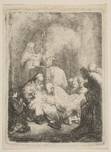 La circoncisione: Piccola Tavola, ca. 1630 da Rembrandt van Rijn