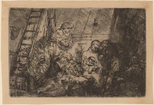 La circoncisione nella stalla da Rembrandt van Rijn