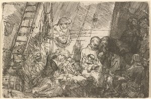La circoncisione nella stalla da Rembrandt van Rijn