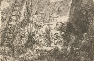 La circoncisione nella stalla da Rembrandt van Rijn