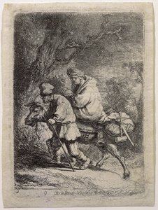 La fuga in Egitto da Rembrandt van Rijn