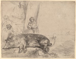 Il maiale da Rembrandt van Rijn