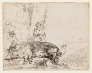 Il maiale da Rembrandt van Rijn