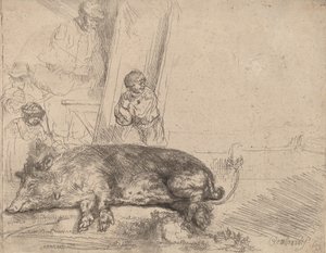 Il maiale, 1643 da Rembrandt van Rijn