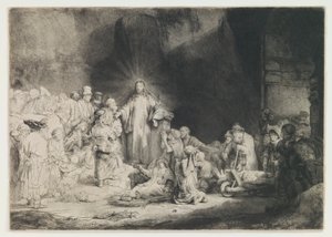 La stampa dei cento fiorini da Rembrandt van Rijn