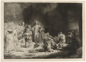 La stampa dei cento fiorini da Rembrandt van Rijn