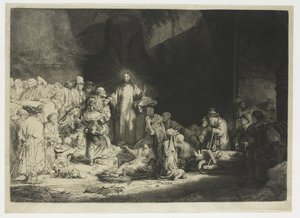 La stampa da cento fiorini da Rembrandt van Rijn
