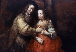 La sposa ebrea, La coppia innamorata, 1667 da Rembrandt van Rijn
