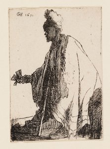 Il lebbroso ("Lazarus Klep") da Rembrandt van Rijn
