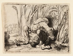 Il Monaco nel Campo di Grano da Rembrandt van Rijn