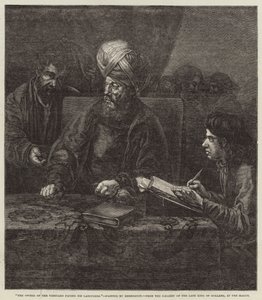 Il proprietario della vigna che paga i suoi lavoratori da Rembrandt van Rijn