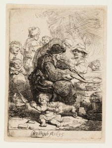 La donna delle frittelle da Rembrandt van Rijn