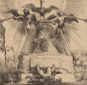 La Fenice o la Statua Rovesciata da Rembrandt van Rijn