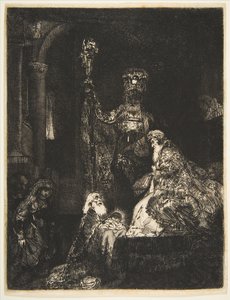 La presentazione al tempio in modo oscuro, ca. 1654 da Rembrandt van Rijn
