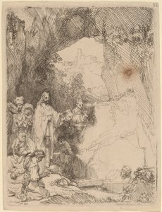La resurrezione di Lazzaro: Piccola lastra da Rembrandt van Rijn