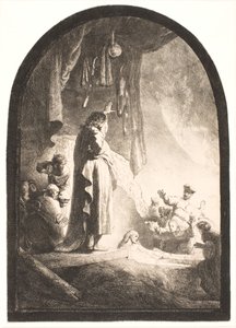 La resurrezione di Lazzaro: la lastra più grande da Rembrandt van Rijn
