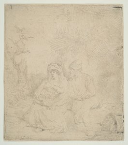 Il riposo durante la fuga in Egitto da Rembrandt van Rijn
