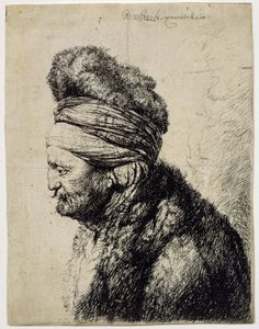 La seconda testa orientale da Rembrandt van Rijn