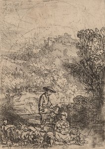 Il pastore e la sua famiglia, 1644 da Rembrandt van Rijn
