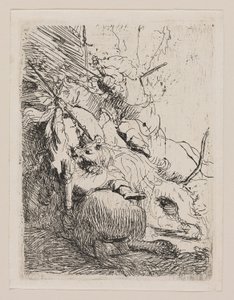 La Piccola Caccia al Leone (Con Un Leone) da Rembrandt van Rijn