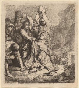 La lapidazione di Santo Stefano da Rembrandt van Rijn