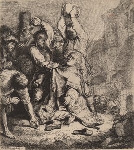 La lapidazione di Santo Stefano da Rembrandt van Rijn