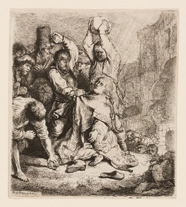 La lapidazione di Santo Stefano da Rembrandt van Rijn