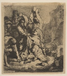 La lapidazione di Santo Stefano da Rembrandt van Rijn