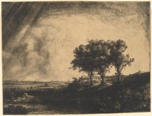 I tre alberi da Rembrandt van Rijn