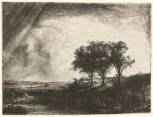 I tre alberi da Rembrandt van Rijn