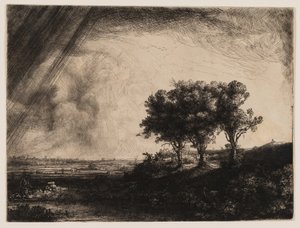 I tre alberi da Rembrandt van Rijn