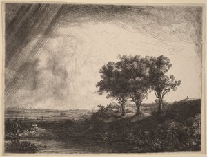 I tre alberi da Rembrandt van Rijn