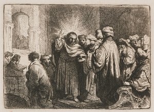 Il denaro del tributo da Rembrandt van Rijn