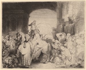 Il trionfo di Mardocheo da Rembrandt van Rijn