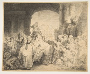 Il Trionfo di Mardocheo da Rembrandt van Rijn